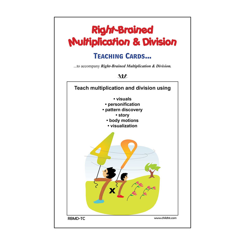Right-Brained Multiplication & Division Teaching Cards