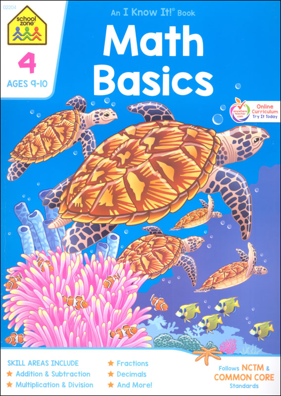 Math Basics Grade 4 Workbook