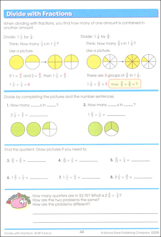 Math Basics Grade 5 Workbook | School Zone