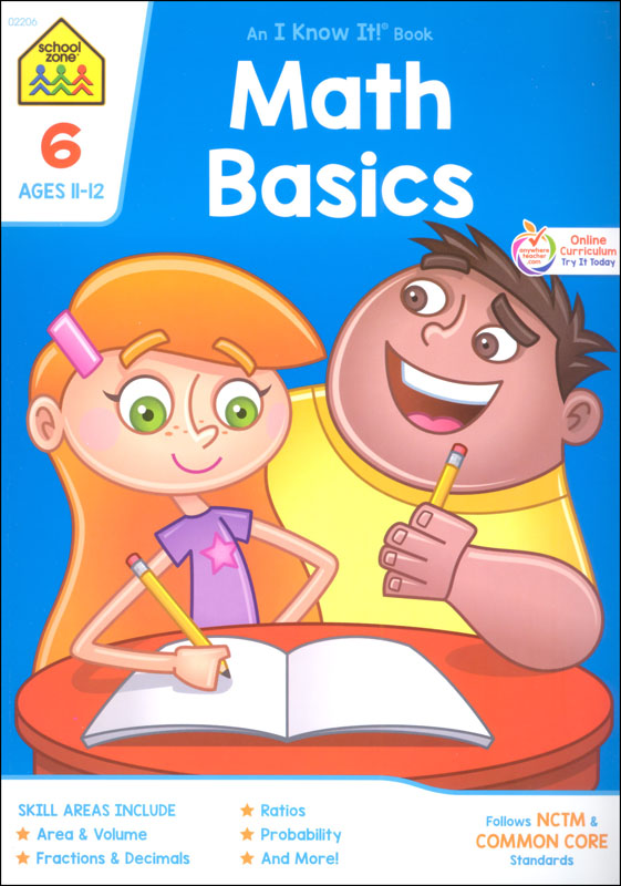 Math Basics Grade 6 Workbook