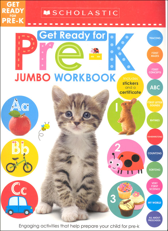 Jumbo Workbook Get Ready For Pre K Scholastic Early Learners Cartwheel Books 9781338291797 3603