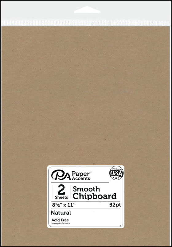 Paper Accents Chipboard - 8.5x11 (Natural 2 pieces)