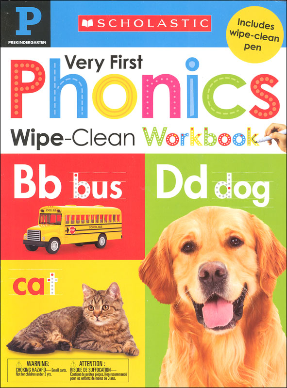 Wipe-Clean Workbook: Very First Phonics (Scholastic Early Learners)