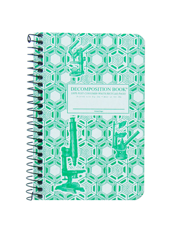 Microscopes Pocket-Sized Decomposition Grid-Ruled Book (4" x 6")