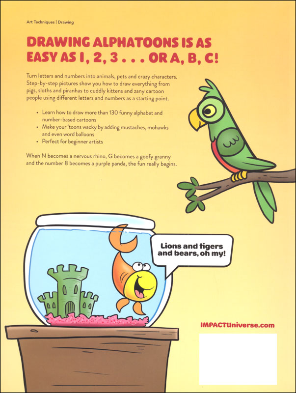 Draw AlphaToons: 130+ Crazy Critters and Characters From Letters and Numbers  | Impact Books | 9781440354052