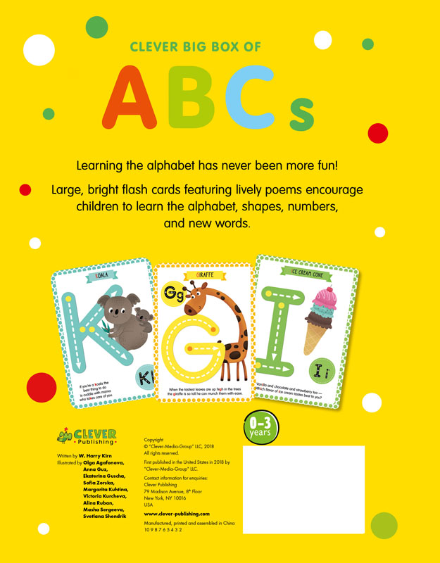 Clever Big Box Of Abc Cards Clever Publishing 9781948418423