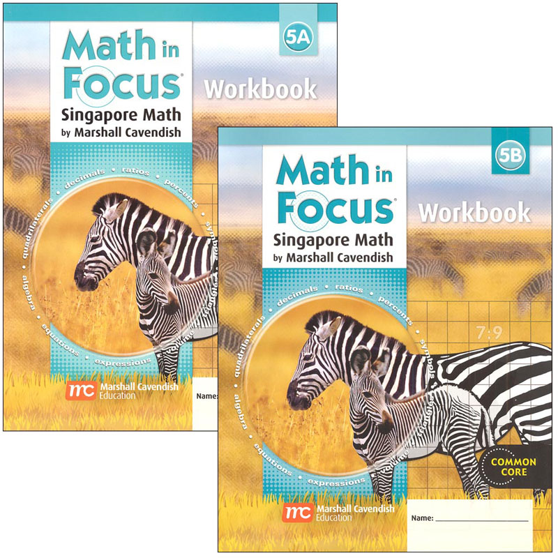 Math in Focus: Singapore Math Student Workbook Bundle, A & B Grade 5