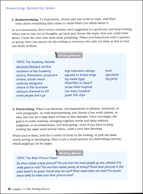 Grammar For Writing Student Edition Grade 10 