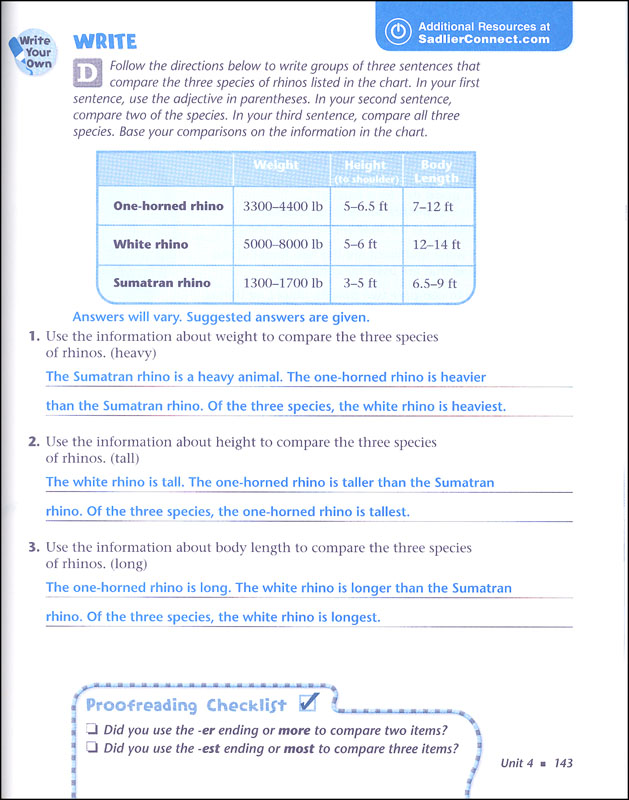 Grammar Tools for Writing Teacher's Edition Grade 5 (Blue Level) SadlierOxford