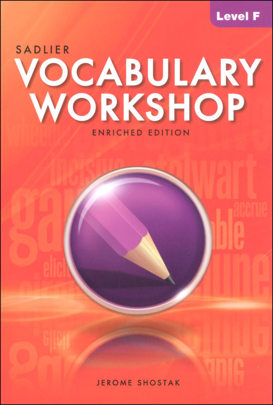 Vocabulary Workshop Enriched Student Edition Grade 11 Level F 