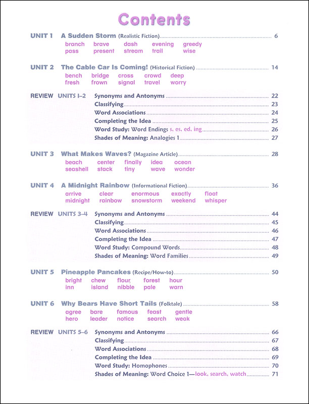 Vocabulary Workshop Enriched Student Edition Grade 2 (purple) 