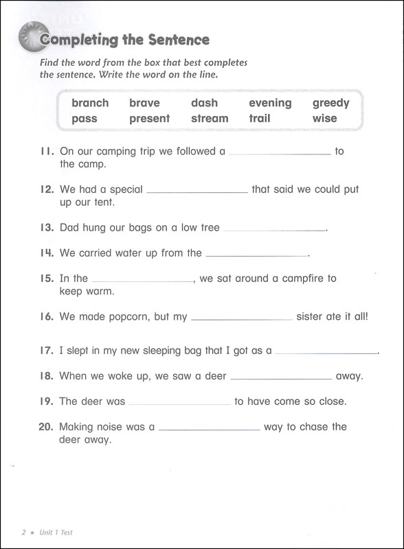 Vocabulary Workshop Enriched Test Booklet Form B Grade 2 (purple ...