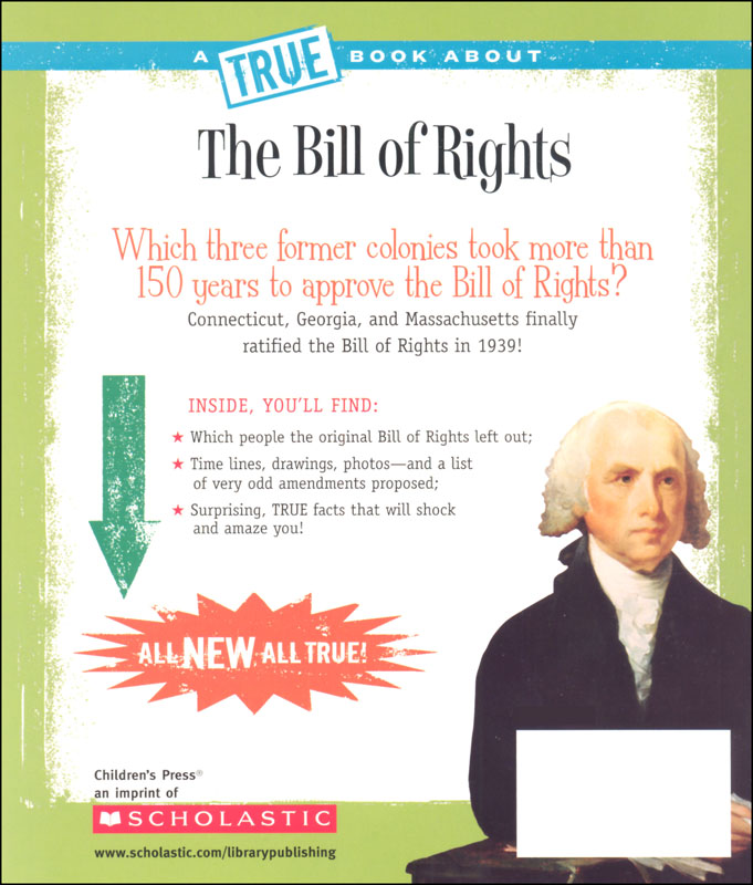 Bill of Rights (True Book: American History) | Children's Press ...