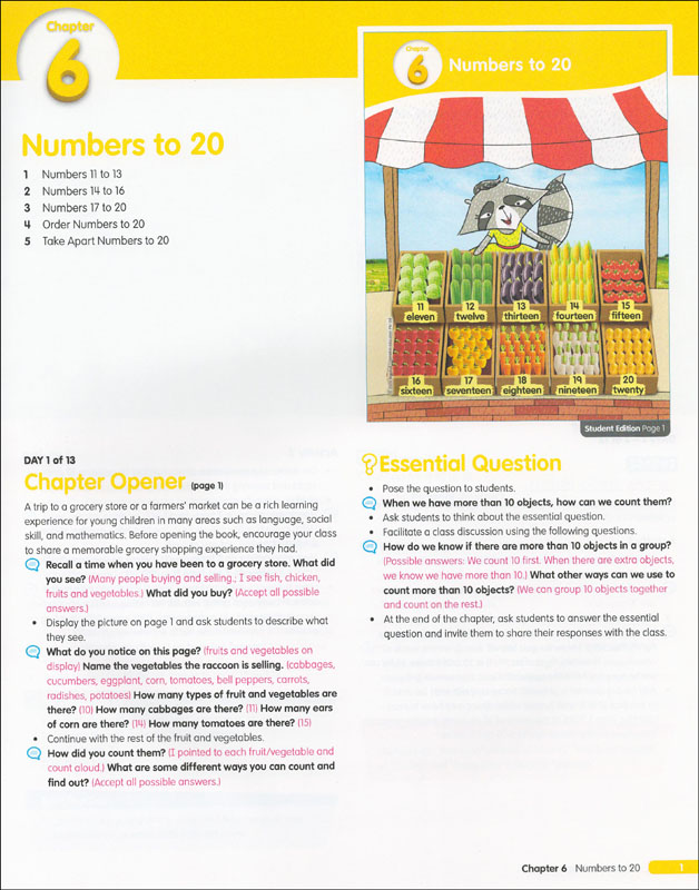 Math In Focus 2020 Teacher Edition Volume B Grade K | Marshall ...