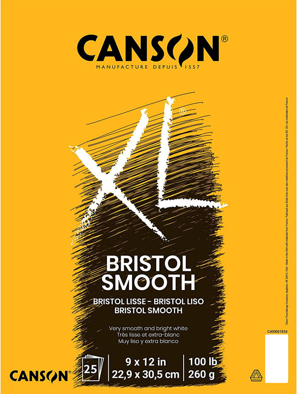 Canson XL Recycled Bristol Smooth Pad - 25 sheets (11x14)