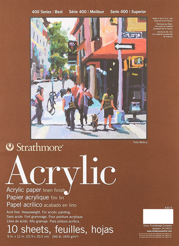 Strathmore 400 Series Acrylic Pad (9x12) 10 sheets