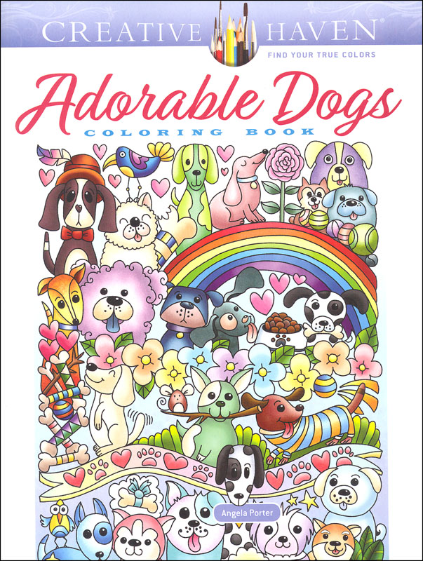 Adorable Dogs Coloring Book (Creative Haven)