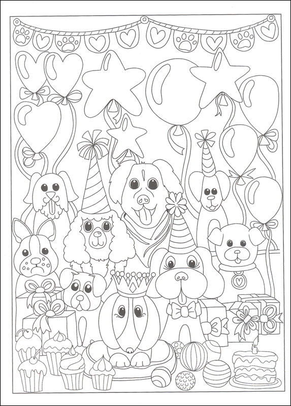 Adorable Dogs Coloring Book (Creative Haven) | Creative Haven ...