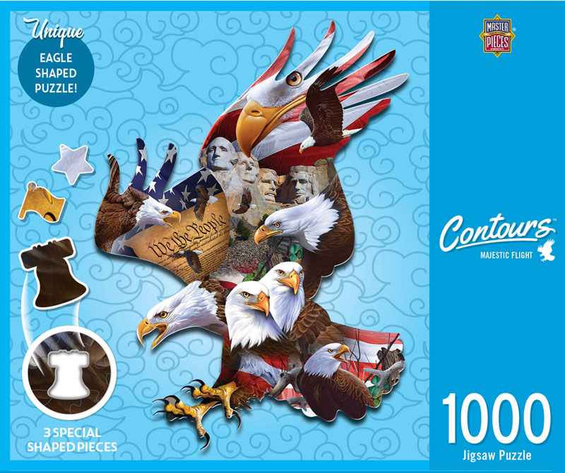 Eagle Shape Contours Puzzle (1000 piece)