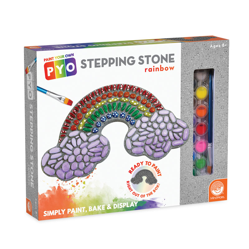 Paint Your Own Stepping Stone - Rainbow