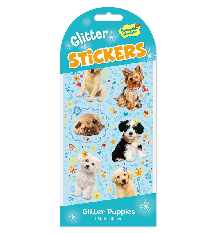 Glitter Puppies Stickers