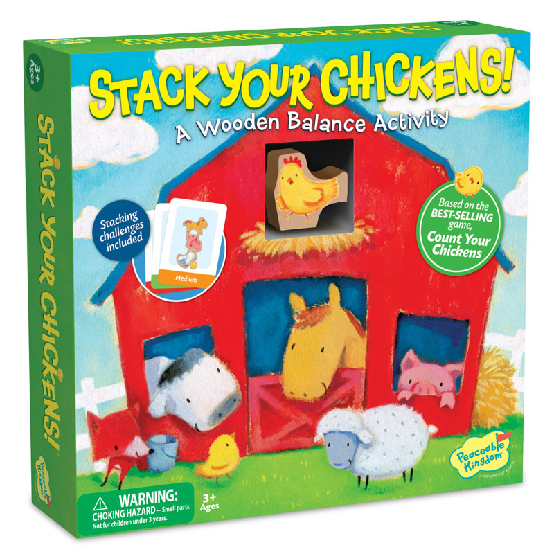 Stack Your Chickens! Game | Peaceable Kingdom Press