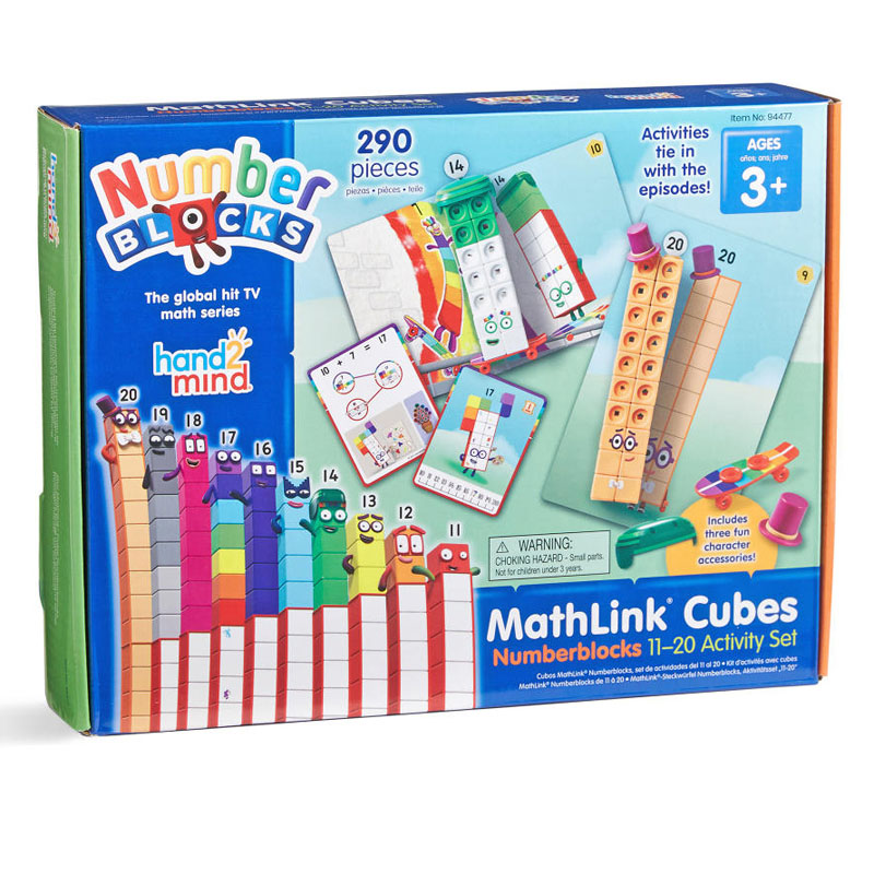 Numberblocks 11-20 Activity Set with MathLink Cubes | Hand2Mind