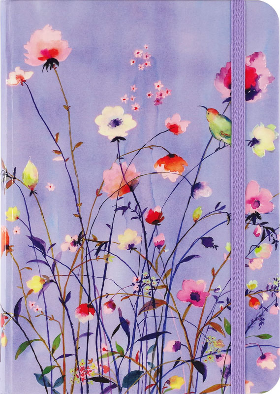 Lavender Wildflowers Small Format Journal