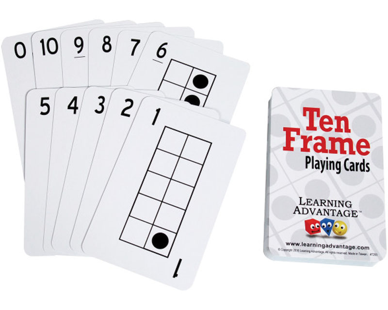 Ten Frame Playing Cards Learning Advantage