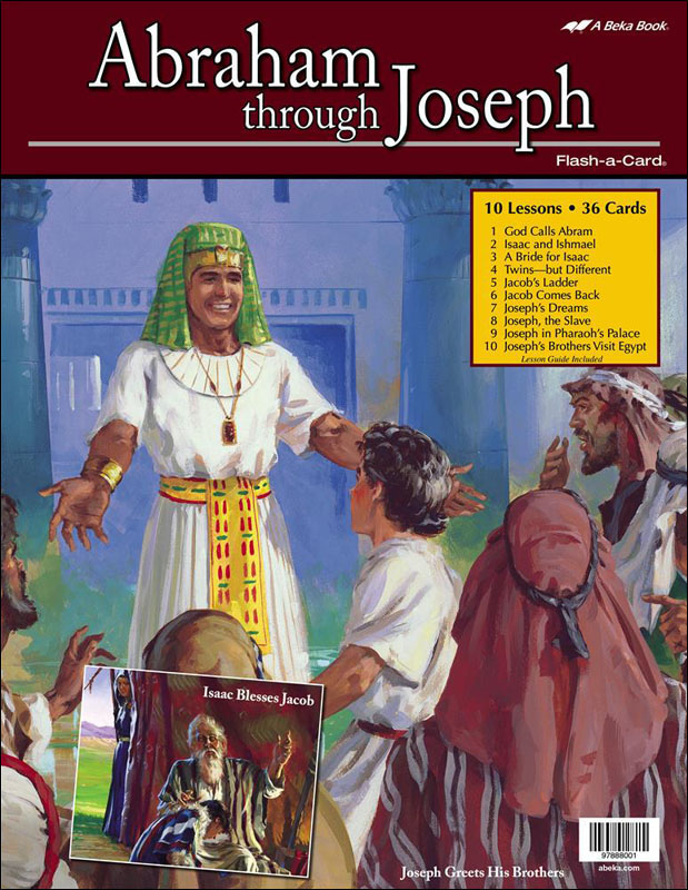Abraham through Joseph Flash-a-Card (includes 26" x 34" map)