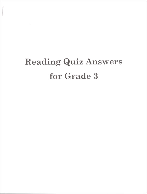 New Friends/More New Friends 3rd Grade Reading Quizzes Answer Key