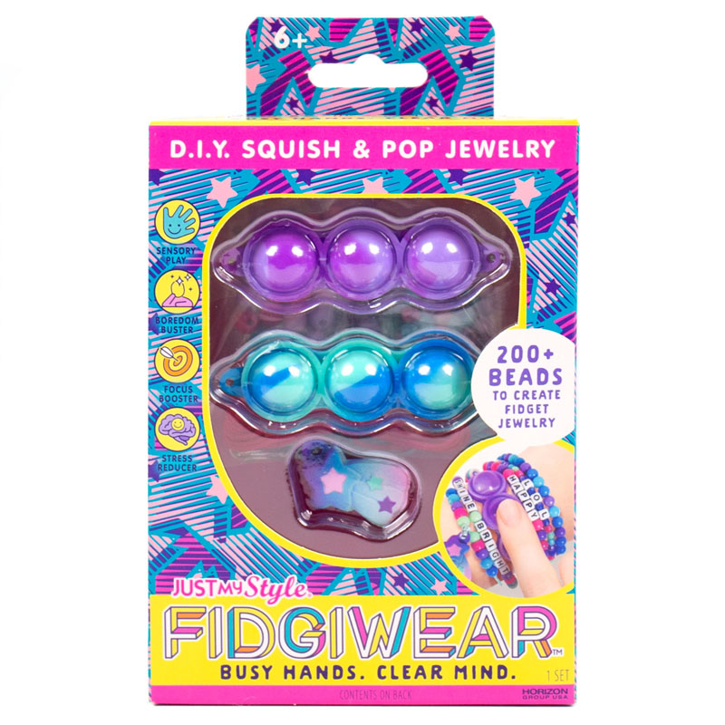 Fidgiwear Cosmic Squish & Pop Jewelry Kit