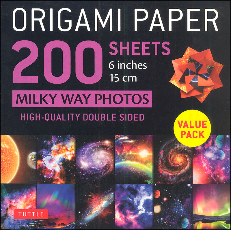 Origami Paper 200 sheets Milky Way Photos 6"