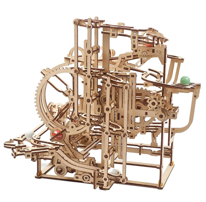 Ugears 3D Wooden Mechanical Model Marble Run Stepped Hoist | UGears