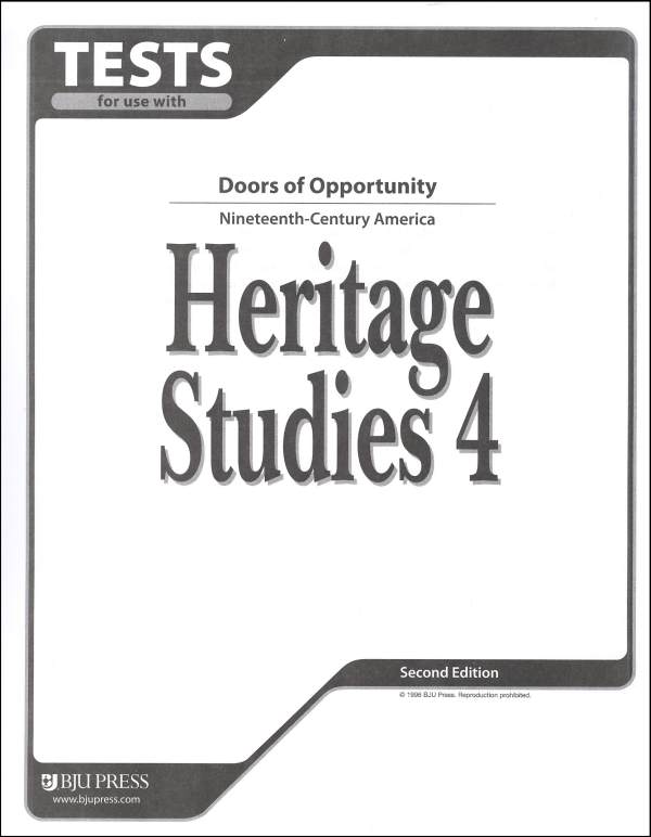 Heritage Studies 4 Tests 2ED