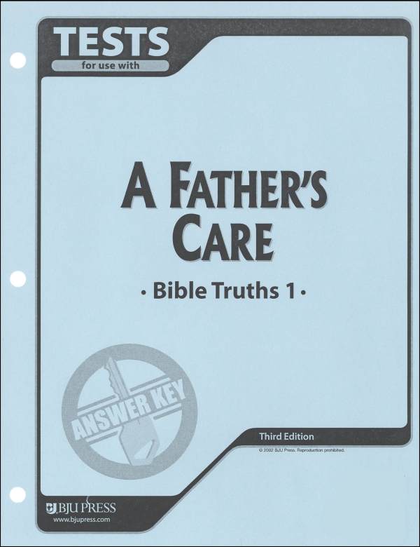 Bible Truths 1 Tests Answer Key 3ED