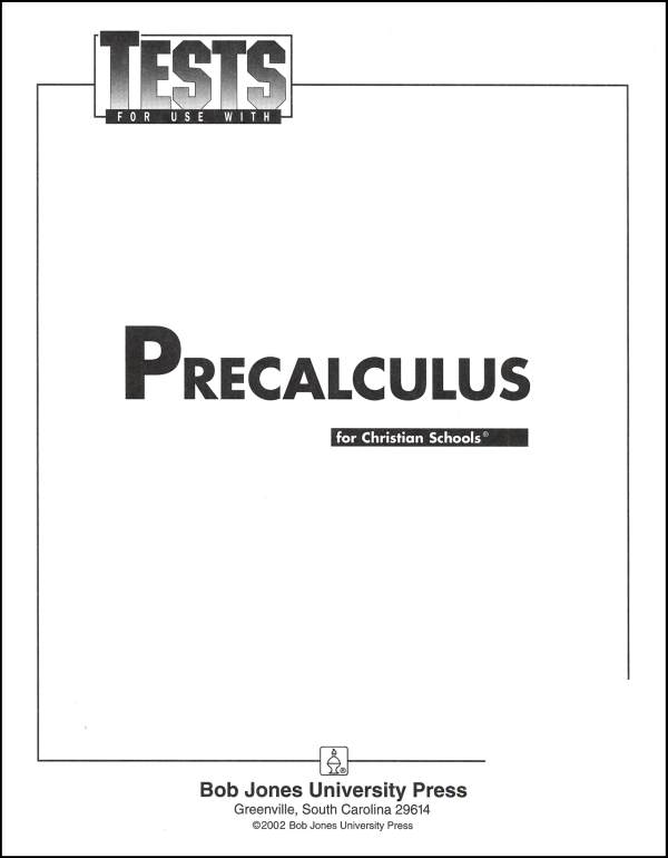Precalculus Testpack