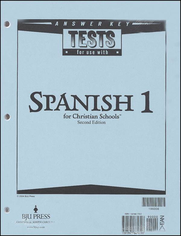 Spanish 1 Tests Answer Key 2ED
