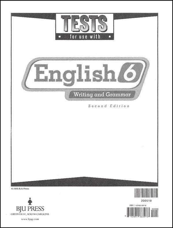 English 6 Testpack, Second Edition