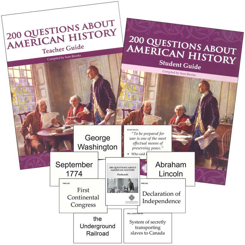 200 Questions About American History Set