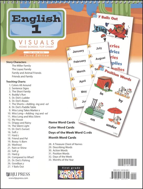 English 1 Visual HS FlipChart BJU Press 9781591662891