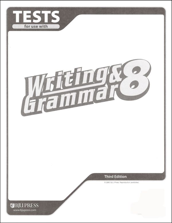 Writing/Grammar 8 Testpack 3ED