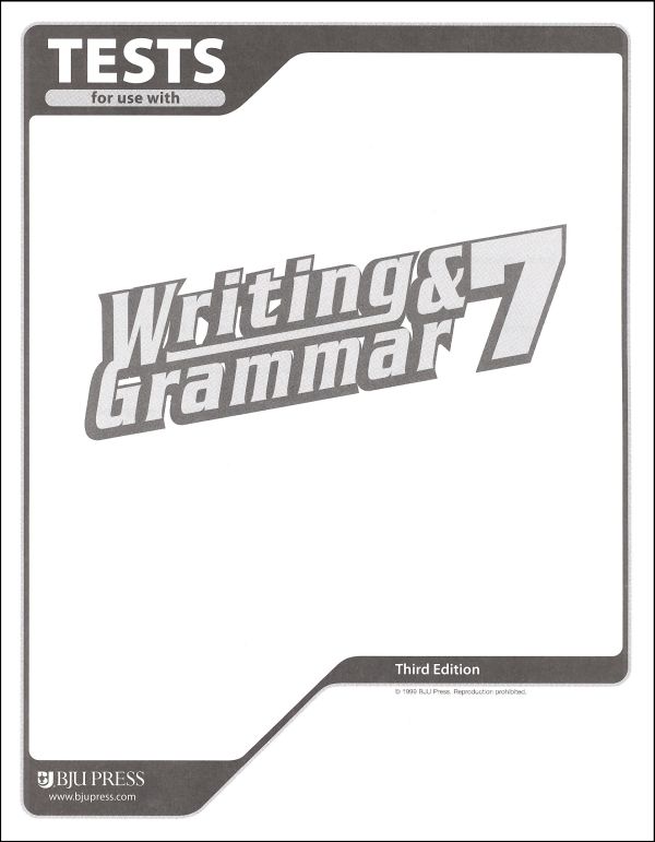 Writing/Grammar 7 Testpack 3ED