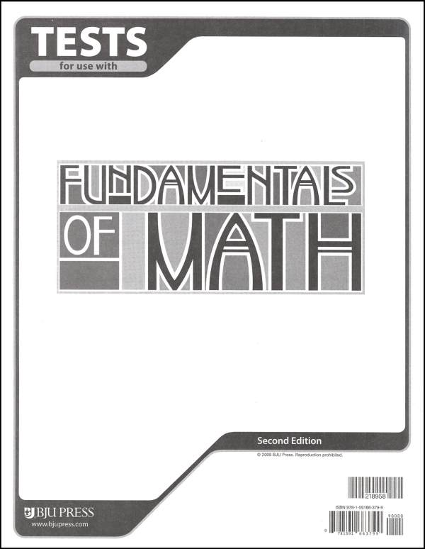 Fundamentals of Math Tests 2ED