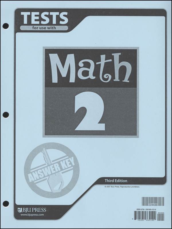 Math 2 Testpack Answer Key