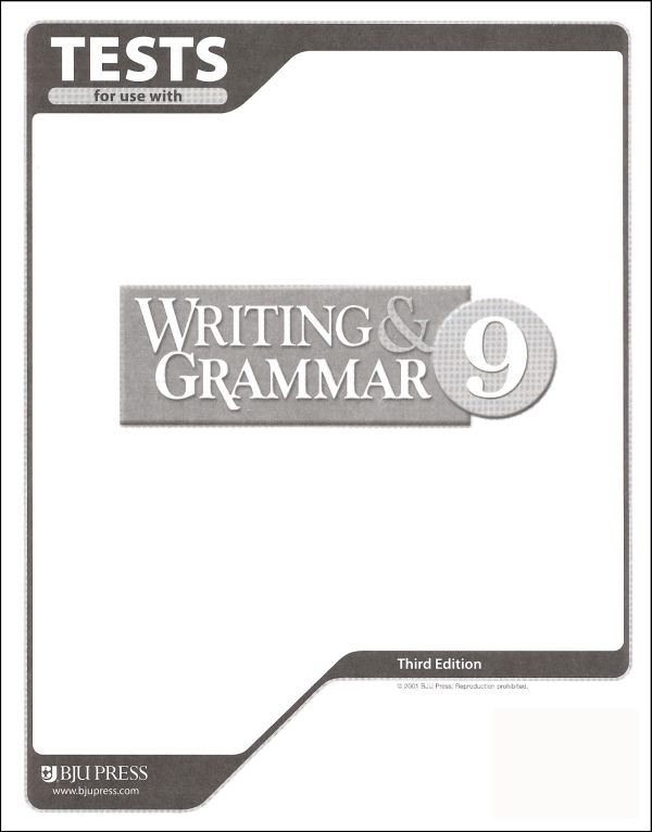 Writing/Grammar 9 Testpack 3ED