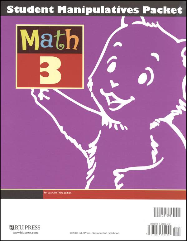 Math 3 Student Manipulatives Packet 3rd Edition