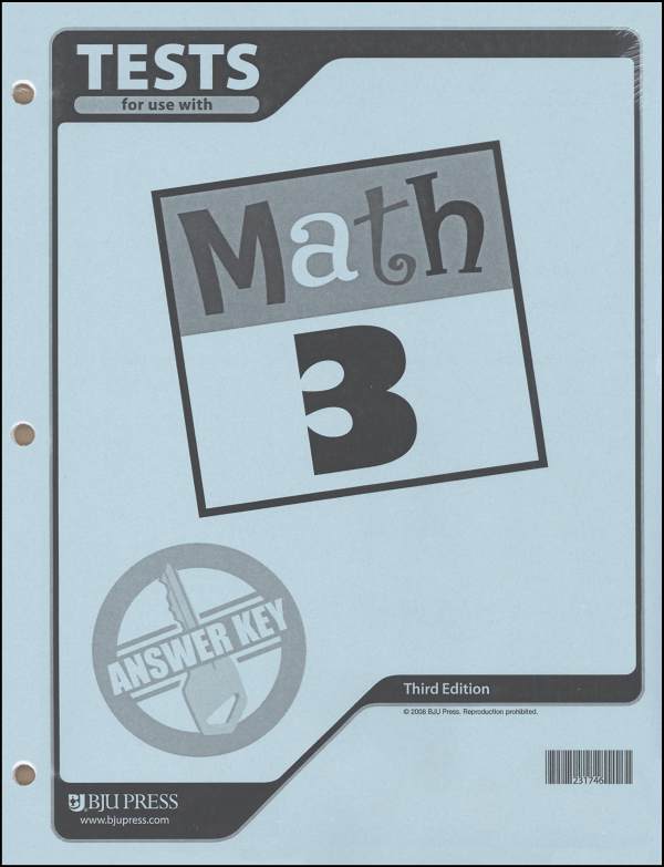 Math 3 Testpack Answer Key 3rd Edition