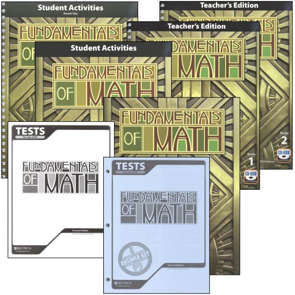 Fundamentals Of Math Home School Kit 2nd Edition | BJU Press