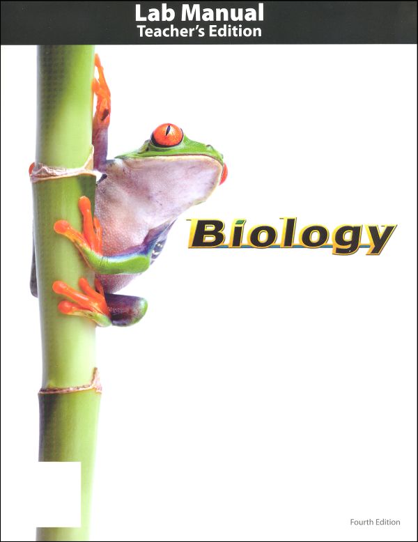 Biology Teacher Lab Manual 4th Edition | BJU Press | 9781606820209